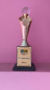 Gold trophy with Kirti Samman inscription